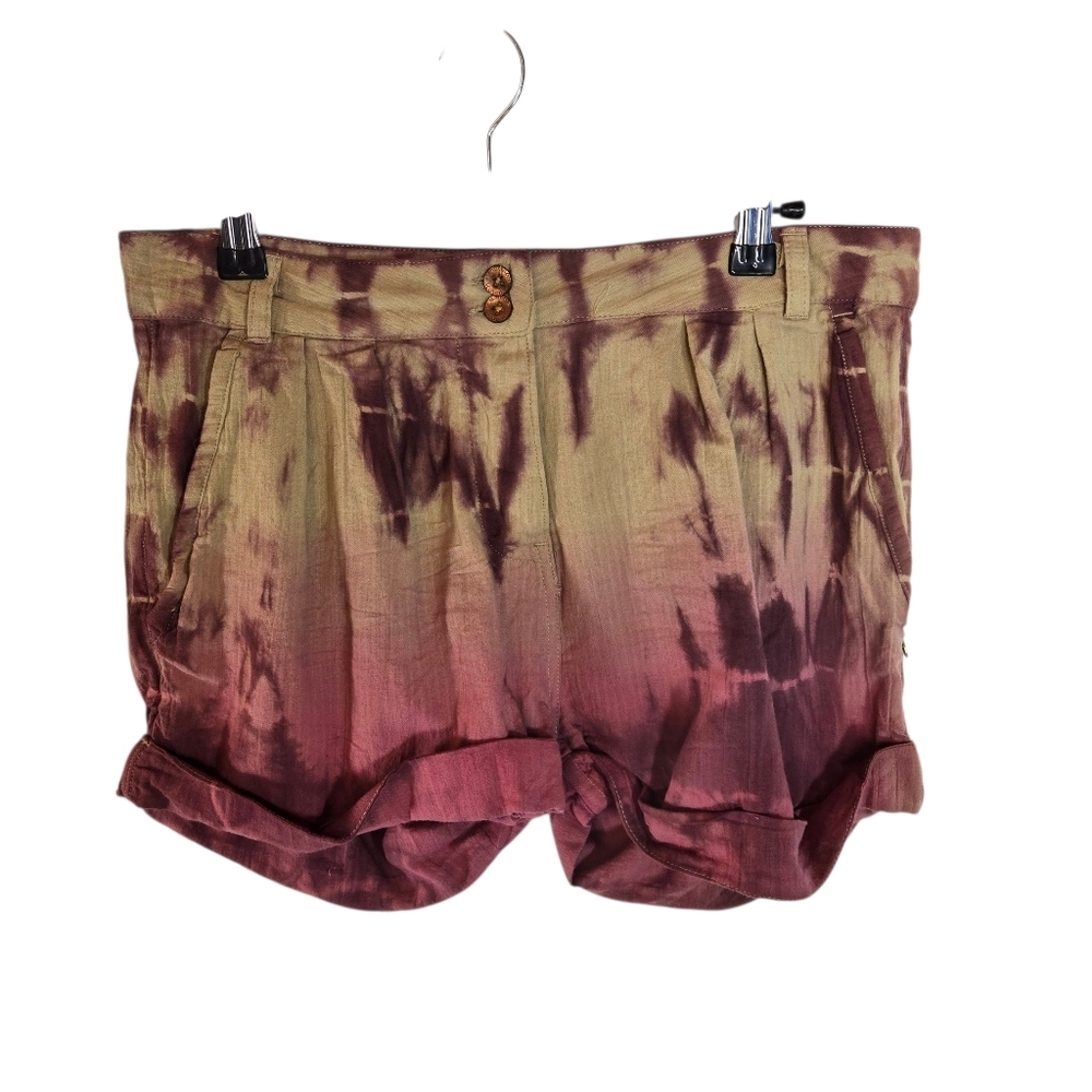 Scotch & Soda Maisom Scotch Tie Dip Dye Cuffed Beach Shorts